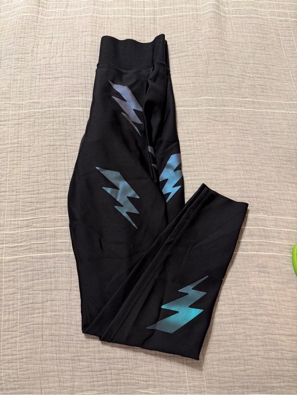 Ultracor Silk Bolt Legging Black Nero Moon Size S High Rise Lightning Bolt